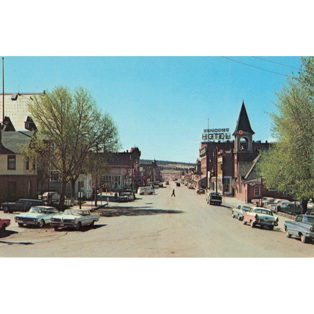 Leadville Colorado Harrison Street Vendome Hotel Vintage Postcard 1970 - Picture 1 of 2